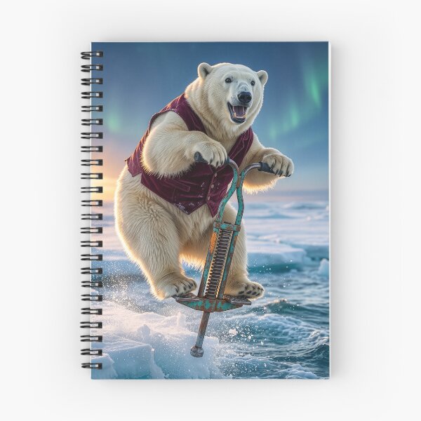 Item preview, Enthusiastic Polar Bear Bounces into the Drink designed and sold by Tridentulus.