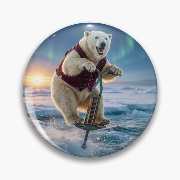 Item preview, Enthusiastic Polar Bear Bounces into the Drink designed and sold by Tridentulus.