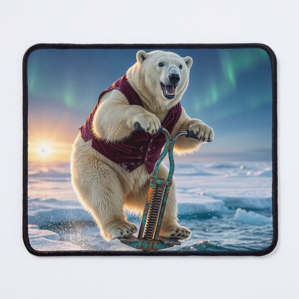 Item preview, Enthusiastic Polar Bear Bounces into the Drink designed and sold by Tridentulus.