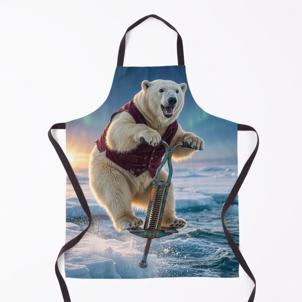 Item preview, Enthusiastic Polar Bear Bounces into the Drink designed and sold by Tridentulus.