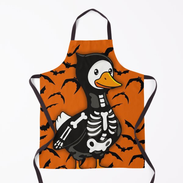 Item preview, A DUCK DRESSED AS A SKULL WITH BATS IN THE BACKGROUND designed and sold by roma252.