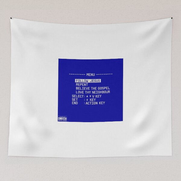 Item preview, RETRO CRT GOSPEL MENU - FOLLOW JESUS designed and sold by lilsaintdenzel.