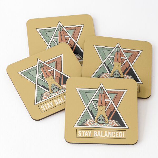 Item preview, Stay Balanced Alien Yogi Headstand Retro Meditation Graphic designed and sold by DuckOddity.