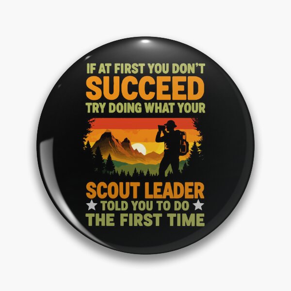 Item preview, Try Doing What Your Scout Leader Told You - Retro Camping Art designed and sold by BendyBeasts.