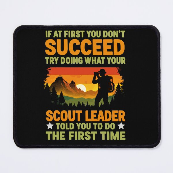 Item preview, Try Doing What Your Scout Leader Told You - Retro Camping Art designed and sold by BendyBeasts.