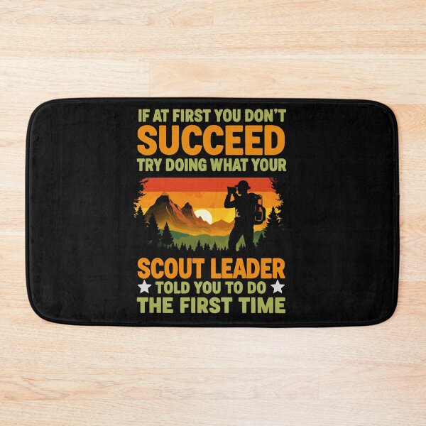 Item preview, Try Doing What Your Scout Leader Told You - Retro Camping Art designed and sold by BendyBeasts.