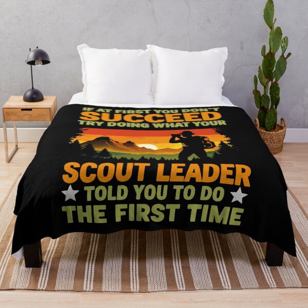 Item preview, Try Doing What Your Scout Leader Told You - Retro Camping Art designed and sold by BendyBeasts.