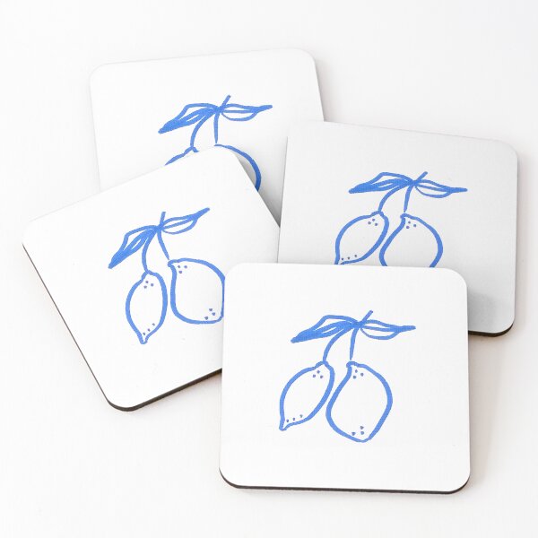 Item preview, Illustrated Blue Lemons on the Branch designed and sold by ElizabethCoelho.