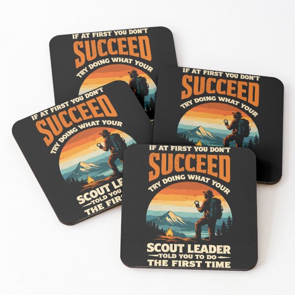 Item preview, Try Doing What Your Scout Leader Told You - Retro Camping Art designed and sold by BendyBeasts.
