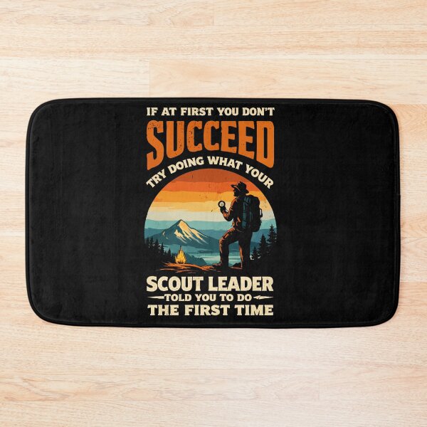 Item preview, Try Doing What Your Scout Leader Told You - Retro Camping Art designed and sold by BendyBeasts.