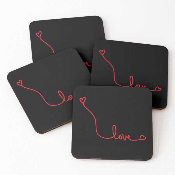 Item preview, Minimalist Love Heart Line Art Romantic Typography Design designed and sold by Rush2Buy.