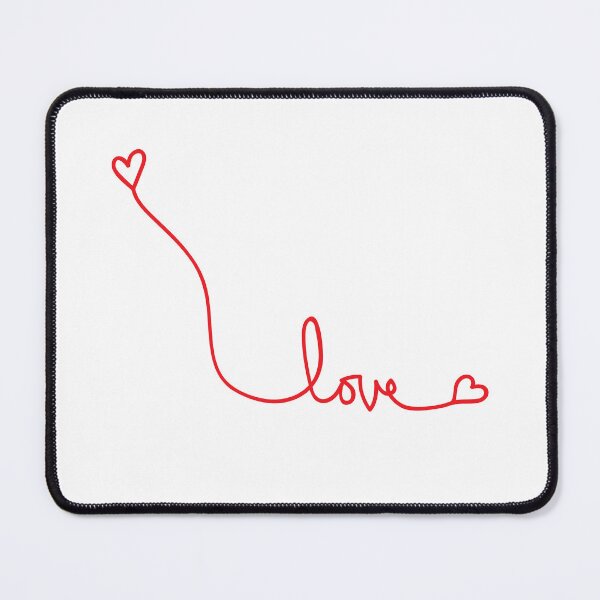 Item preview, Minimalist Love Heart Line Art Romantic Typography Design designed and sold by Rush2Buy.