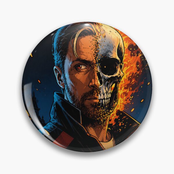 Item preview, Ryan Gosling is the Ghost Rider (fan art) designed and sold by PopCultureAndStuff.