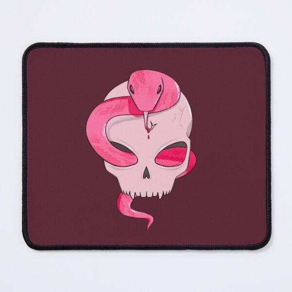 Item preview, Pink Snake in Skull designed and sold by OmoriMaiko.