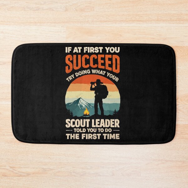 Item preview, Try Doing What Your Scout Leader Told You - Retro Camping Art designed and sold by BendyBeasts.