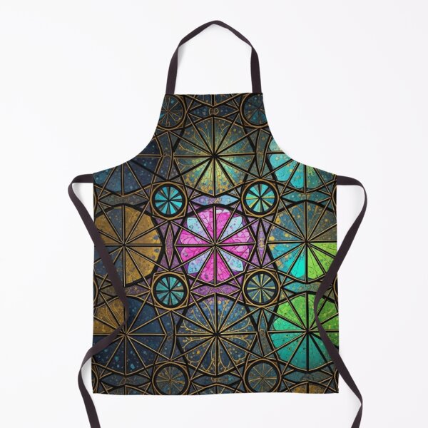 Item preview, Intricate Gothic Stained Glass Geometric Mosaic Pattern designed and sold by Dzblack.