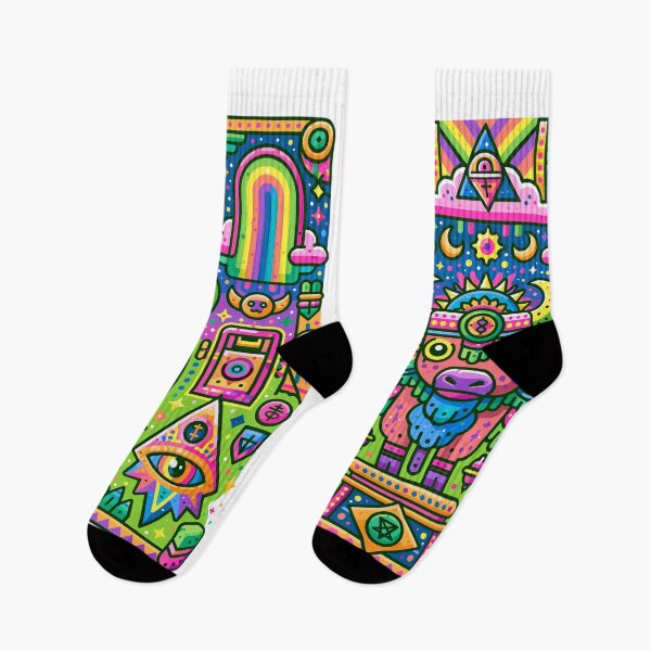 Item preview, Rainbow Bull Oracle — Psychedelic Wealth Temple designed and sold by Romgora.