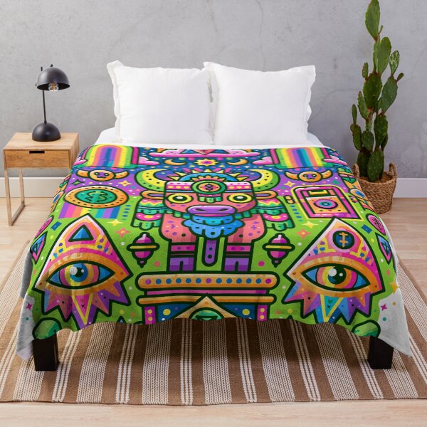 Item preview, Rainbow Bull Oracle — Psychedelic Wealth Temple designed and sold by Romgora.
