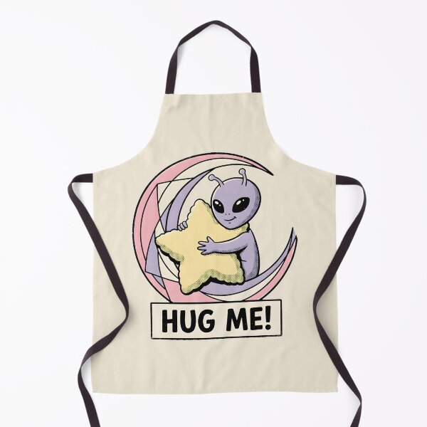 Item preview, Hug Me Cute Alien Hugging Star Pillow Retro Pastel Graphic designed and sold by DuckOddity.