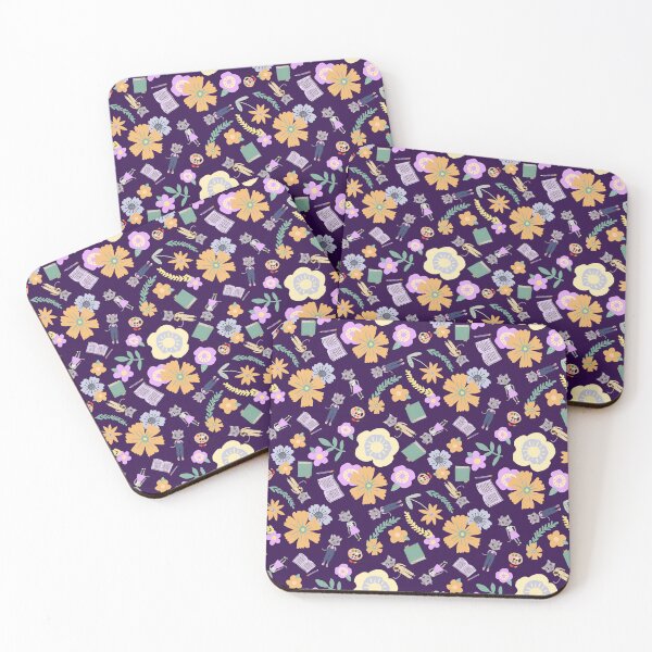 Item preview, Katie Kitty Back to School Purple designed and sold by metcalfedesigns.