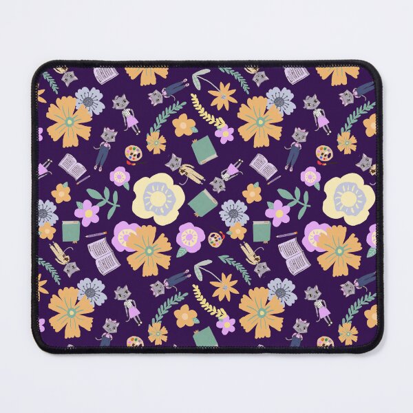 Item preview, Katie Kitty Back to School Purple designed and sold by metcalfedesigns.
