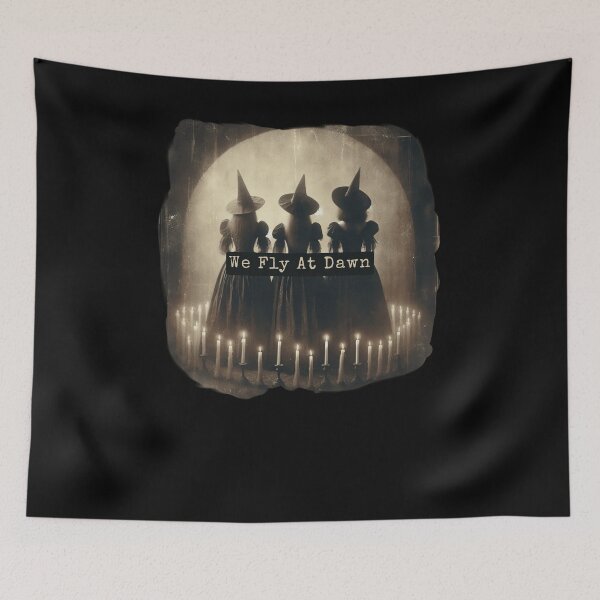 Item preview, Halloween We Fly At Dawn Vintage Witch Womens Matching Group designed and sold by AmazingPics001.