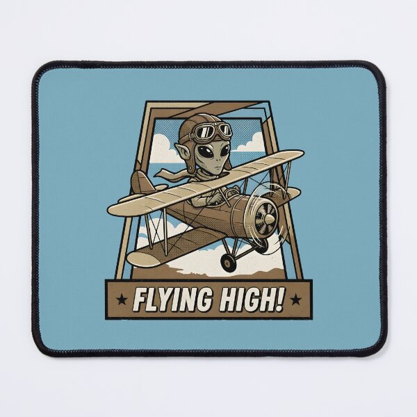 Item preview, Flying High Alien Pilot Aviator Goggles Retro Plane Graphic designed and sold by DuckOddity.