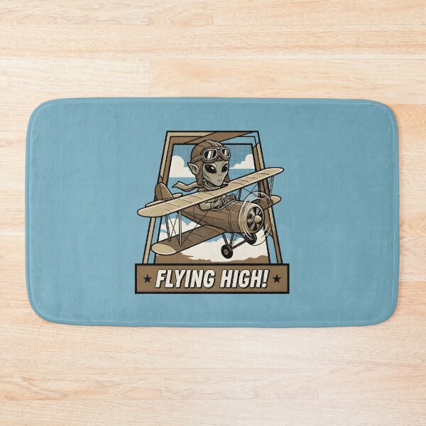 Item preview, Flying High Alien Pilot Aviator Goggles Retro Plane Graphic designed and sold by DuckOddity.