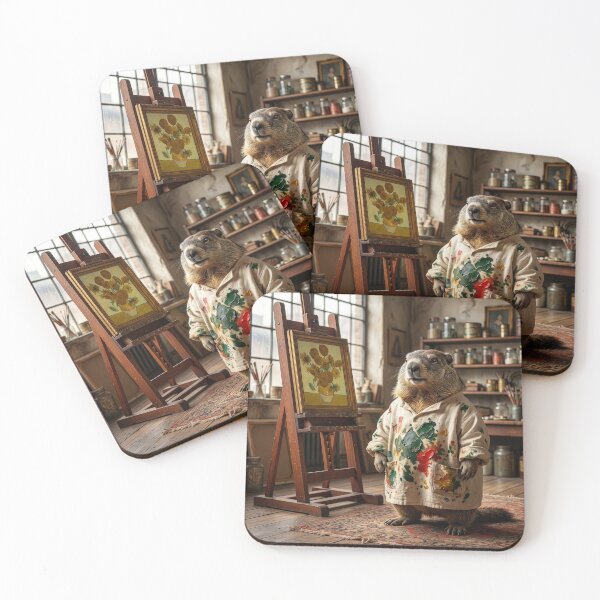 Item preview, Groundhog Is a Talented Yet Sloppy Artist designed and sold by Tridentulus.