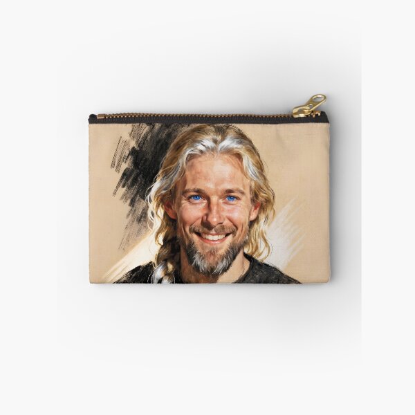 Item preview, Charcoal and Pastel Portrait of a Nordic Man 1 designed and sold by Lucia Amaris Art.