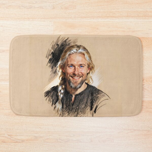 Item preview, Charcoal and Pastel Portrait of a Nordic Man 1 designed and sold by Lucia Amaris Art.