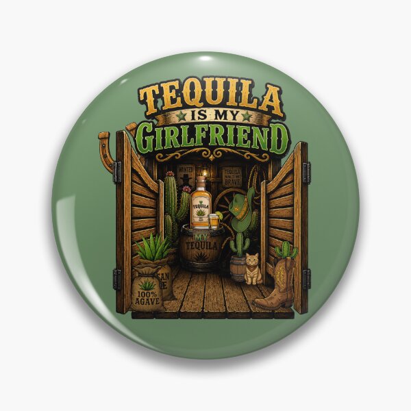 Item preview, Tequila Is My Girlfriend – Vintage Western Cowboy Saloon designed and sold by Aimetoi.
