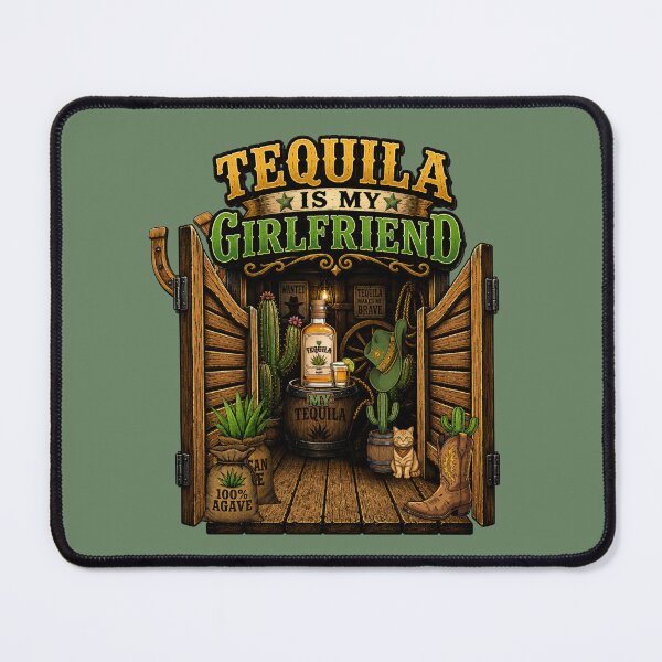 Item preview, Tequila Is My Girlfriend – Vintage Western Cowboy Saloon designed and sold by Aimetoi.