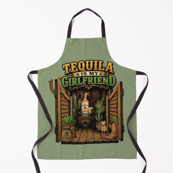 Item preview, Tequila Is My Girlfriend – Vintage Western Cowboy Saloon designed and sold by Aimetoi.