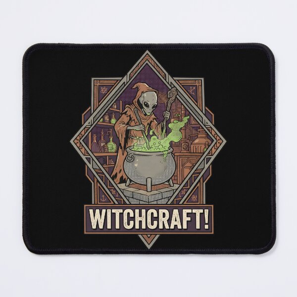 Item preview, Witchcraft Alien Wizard Brewing Potion Retro Magic Graphic designed and sold by DuckOddity.