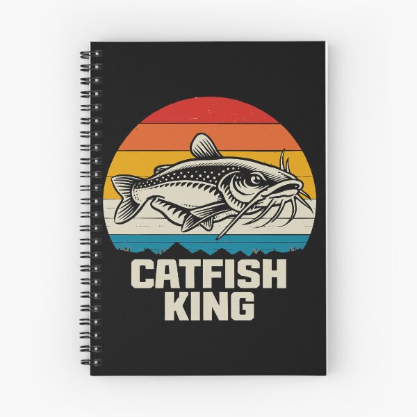 Item preview, Catfish King - Retro Vintage Fishing Sunset Art designed and sold by BendyBeasts.