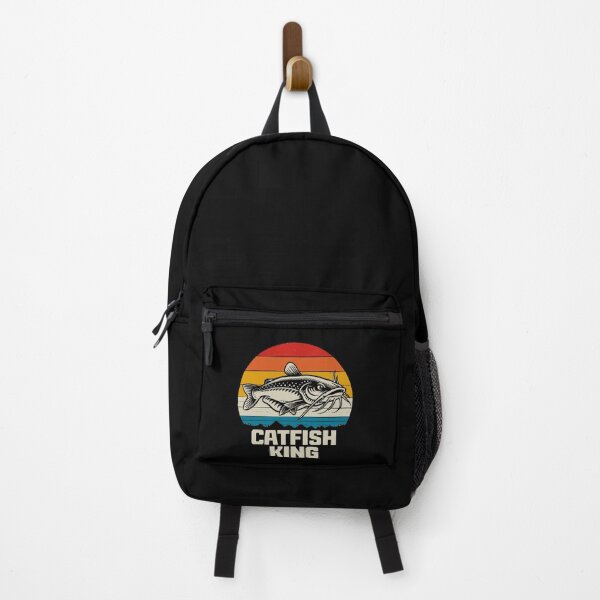 Item preview, Catfish King - Retro Vintage Fishing Sunset Art designed and sold by BendyBeasts.