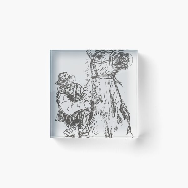 Item preview, Horse and Rider drawing designed and sold by junglecow.