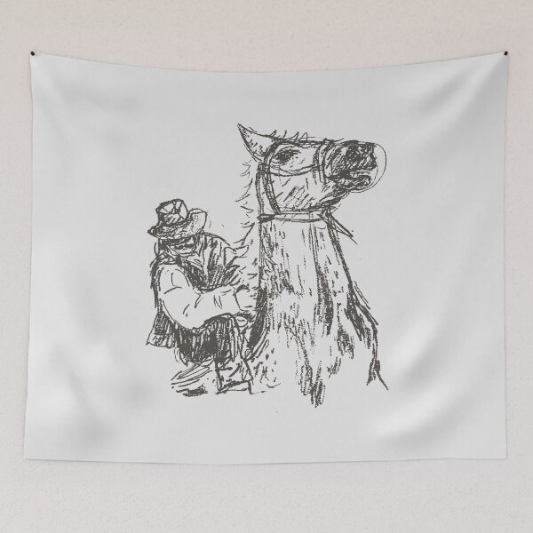 Item preview, Horse and Rider drawing designed and sold by junglecow.
