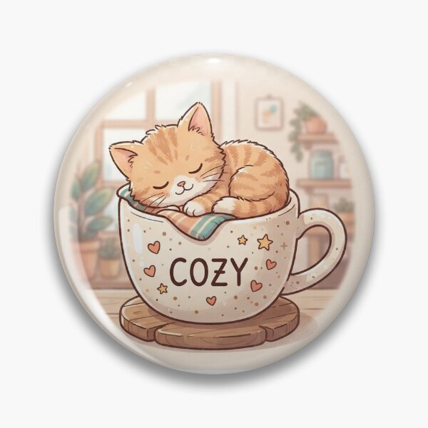Item preview, Cat snoozing in a cup  designed and sold by Cmullet.
