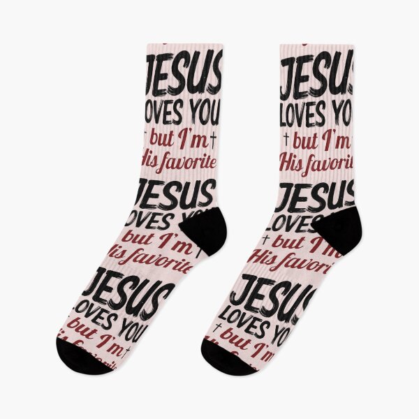 Item preview, Jesus Loves You But I'm His Favorite Funny Christian Shirt designed and sold by Syrupulse.