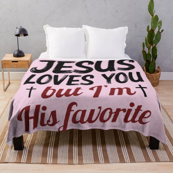 Item preview, Jesus Loves You But I'm His Favorite Funny Christian Shirt designed and sold by Syrupulse.