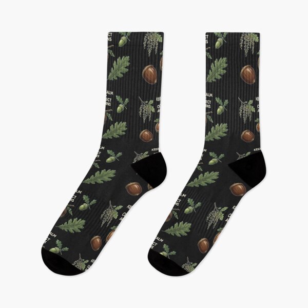 Item preview, Keep Calm and Collect Acorns Botanical Autumn Nature Slogan Art designed and sold by Evelashop.