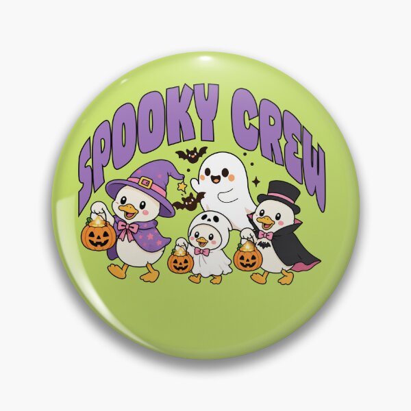 Item preview, Spooky crew, cute ducks in Halloween costumes, designed and sold by BigfeetLittlepaws.