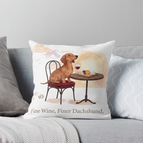 Item preview, Fine Wine Finer Dachshund Elegant Wine Lover Dog Design designed and sold by jgoteiner.