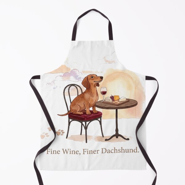 Item preview, Fine Wine Finer Dachshund Elegant Wine Lover Dog Design designed and sold by jgoteiner.