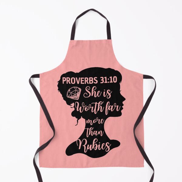 Item preview, Proverbs 31:10 – She Is Worth Far More Than Rubies Christian Design designed and sold by MoriaStore.