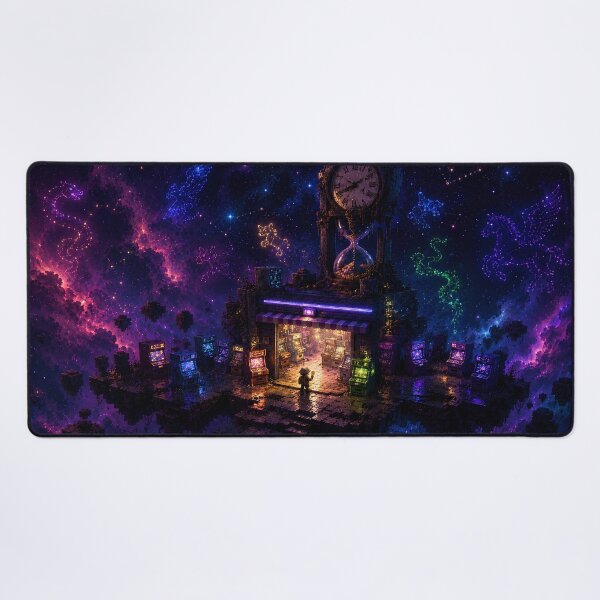 Item preview, Cosmic Arcade Beneath the Constellation Clock designed and sold by pixelpopplanet.