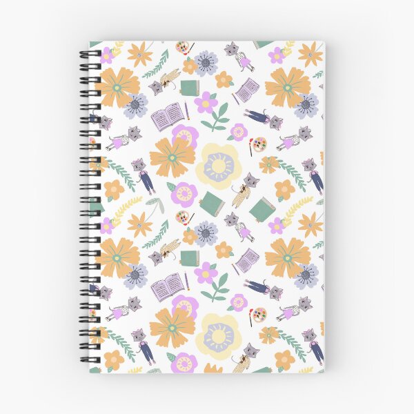 Item preview, Katie Kitty Back to School Cream designed and sold by metcalfedesigns.