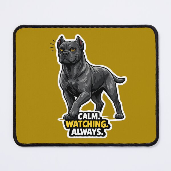 Item preview, Calm. Watching. Always. Funny Cane Corso Dog Sticker designed and sold by lazygum.
